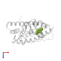 5-ALPHA-DIHYDROTESTOSTERONE in PDB entry 2pix, assembly 1, top view.