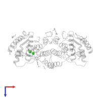 CHLORIDE ION in PDB entry 2plr, assembly 1, top view.