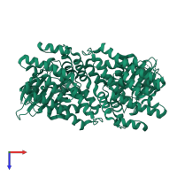 Methylthioribose kinase in PDB entry 2pu8, assembly 1, top view.