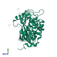 Serine/threonine-protein kinase PAK 4 in PDB entry 2q0n, assembly 1, side view.