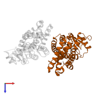 Peroxisome proliferator-activated receptor gamma in PDB entry 2q59, assembly 1, top view.