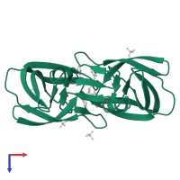 Peptidase A2 domain-containing protein in PDB entry 2q5k, assembly 1, top view.