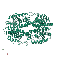 Retinoid X receptor in PDB entry 2q60, assembly 1, front view.