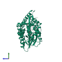 Polyphosphatase in PDB entry 2qb7, assembly 1, side view.