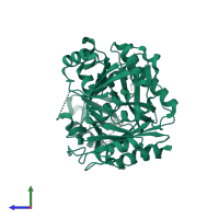 Trifunctional purine biosynthetic protein adenosine-3 in PDB entry 2qk4, assembly 1, side view.