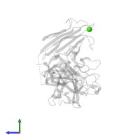 CALCIUM ION in PDB entry 2qqo, assembly 1, side view.