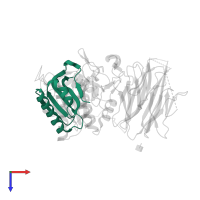 Proprotein convertase subtilisin/kexin type 9 in PDB entry 2qtw, assembly 1, top view.