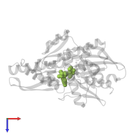 ADENOSINE-5'-DIPHOSPHATE in PDB entry 2qwl, assembly 2, top view.