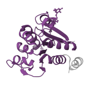 The deposited structure of PDB entry 2r1t contains 1 copy of Pfam domain PF01965 (DJ-1/PfpI family) in Parkinson disease protein 7. Showing 1 copy in chain B.