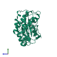 Cyclin-dependent kinase 2 in PDB entry 2r3i, assembly 1, side view.