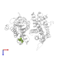 CITRATE ANION in PDB entry 2r40, assembly 1, top view.