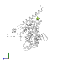 PHOSPHATE ION in PDB entry 2r44, assembly 1, side view.