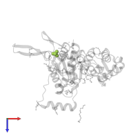 PHOSPHATE ION in PDB entry 2r44, assembly 1, top view.