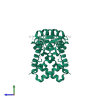 HTH marR-type domain-containing protein in PDB entry 2rdp, assembly 1, side view.