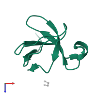 Mitogen-activated protein kinase kinase kinase 10 in PDB entry 2rf0, assembly 1, top view.