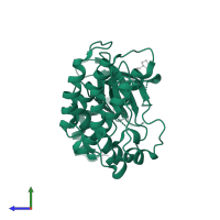 Hepatocyte growth factor receptor in PDB entry 2rfn, assembly 1, side view.