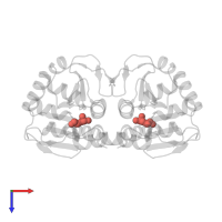 Modified residue CSD in PDB entry 2rk6, assembly 1, top view.