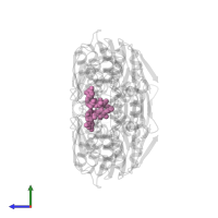 URIDINE-DIPHOSPHATE-N-ACETYLGLUCOSAMINE in PDB entry 2rl1, assembly 1, side view.