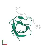 Actin-binding protein in PDB entry 2rpn, assembly 1, front view.