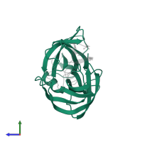 Streptogrisin-B in PDB entry 2sgf, assembly 1, side view.