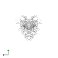 SODIUM ION in PDB entry 2tys, assembly 1, side view.