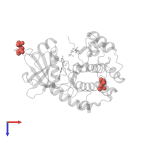 Modified residue SEP in PDB entry 2uw6, assembly 1, top view.