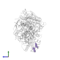 HEPTANE-1,2,3-TRIOL in PDB entry 2uwu, assembly 1, side view.