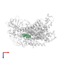 UBIQUINONE-10 in PDB entry 2ux4, assembly 1, top view.