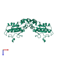 M-phase inducer phosphatase 2 in PDB entry 2uzq, assembly 1, top view.