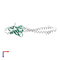 Phosphatidylinositol 4,5-bisphosphate 3-kinase catalytic subunit alpha isoform in PDB entry 2v1y, assembly 1, top view.