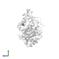 2-acetamido-2-deoxy-beta-D-glucopyranose in PDB entry 2v3e, assembly 2, side view.