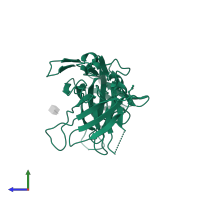 Cation-independent mannose-6-phosphate receptor in PDB entry 2v5n, assembly 1, side view.