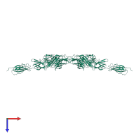 Receptor-type tyrosine-protein phosphatase mu in PDB entry 2v5y, assembly 1, top view.