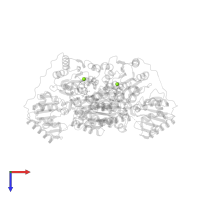 MAGNESIUM ION in PDB entry 2vbg, assembly 1, top view.