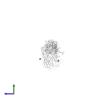 2-acetamido-2-deoxy-beta-D-glucopyranose in PDB entry 2vc2, assembly 1, side view.