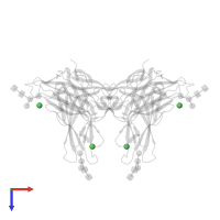 NICKEL (II) ION in PDB entry 2vco, assembly 1, top view.