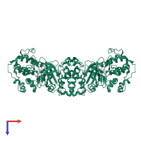 Myotonin-protein kinase in PDB entry 2vd5, assembly 1, top view.