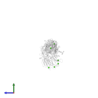 CALCIUM ION in PDB entry 2vdr, assembly 1, side view.