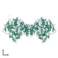 Acetylcholinesterase in PDB entry 2vja, assembly 1, front view.