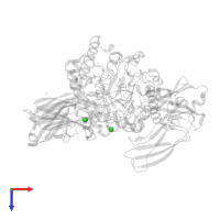 CHLORIDE ION in PDB entry 2vl4, assembly 1, top view.