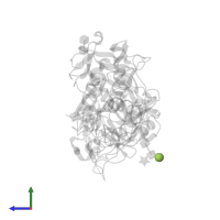 beta-D-mannopyranose in PDB entry 2vlc, assembly 1, side view.