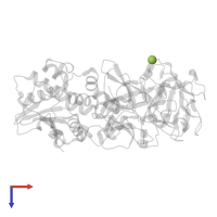 beta-D-mannopyranose in PDB entry 2vlc, assembly 1, top view.