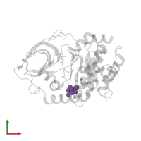 Modified residue TPO in PDB entry 2vo7, assembly 1, front view.