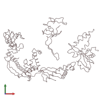 PDB entry 2vrh coloured by chain, front view.