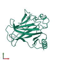 Cellular tumor antigen p53 in PDB entry 2vuk, assembly 2, front view.