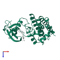 Ephrin type-B receptor 4 in PDB entry 2vwz, assembly 1, top view.