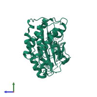 Cyclin-dependent kinase 2 in PDB entry 2w06, assembly 1, side view.