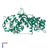 Shutoff alkaline exonuclease in PDB entry 2w45, assembly 1, top view.