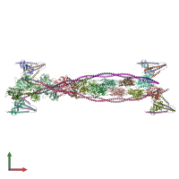 PDB entry 2w4u coloured by chain, front view.