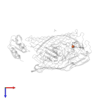 FE (III) ION in PDB entry 2w6t, assembly 2, top view.